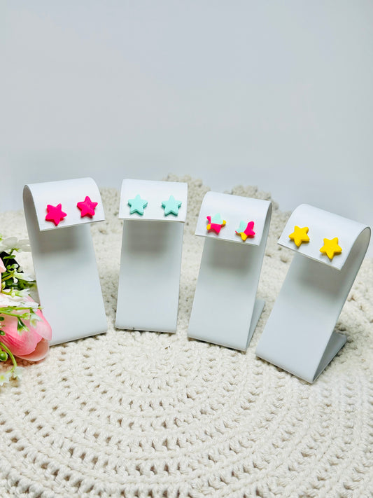 Star Clay Earrings