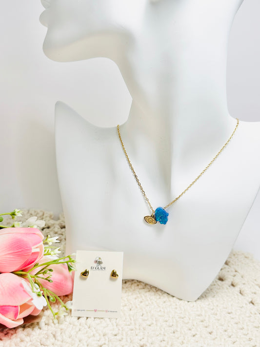 Mano de Fátima Turquesa Set