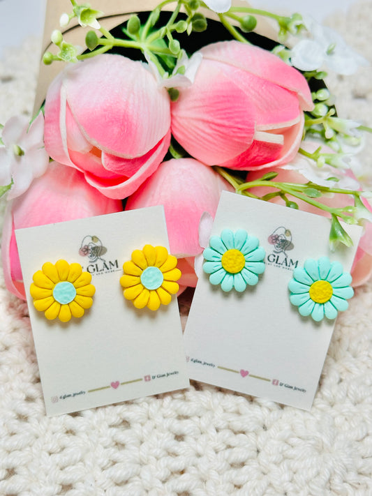 Daisy Clay Earrings